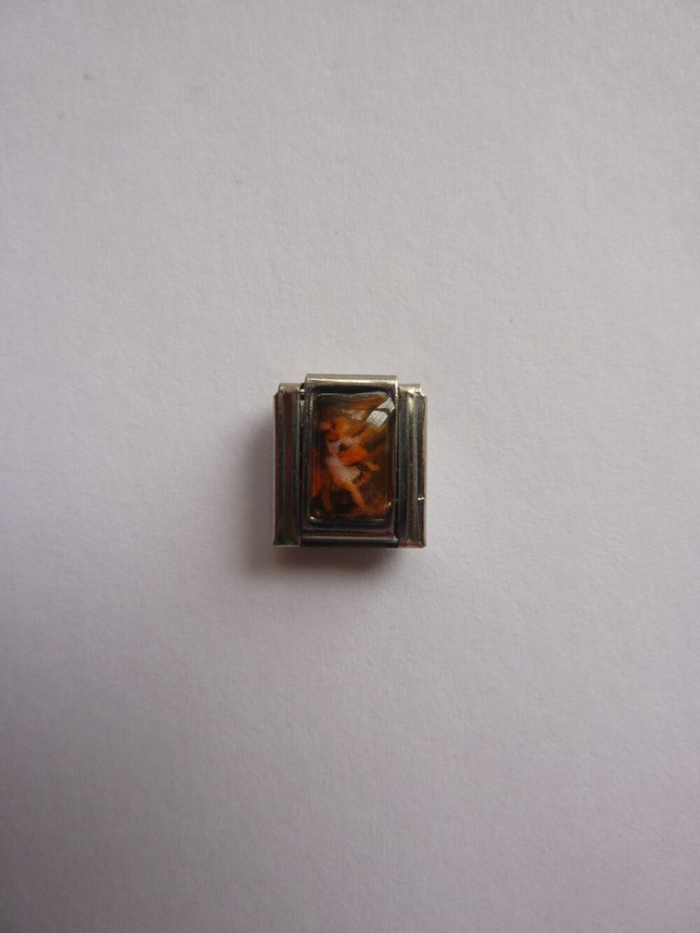 Catholic Link for Nomination-Style Italian Charm Bracelet